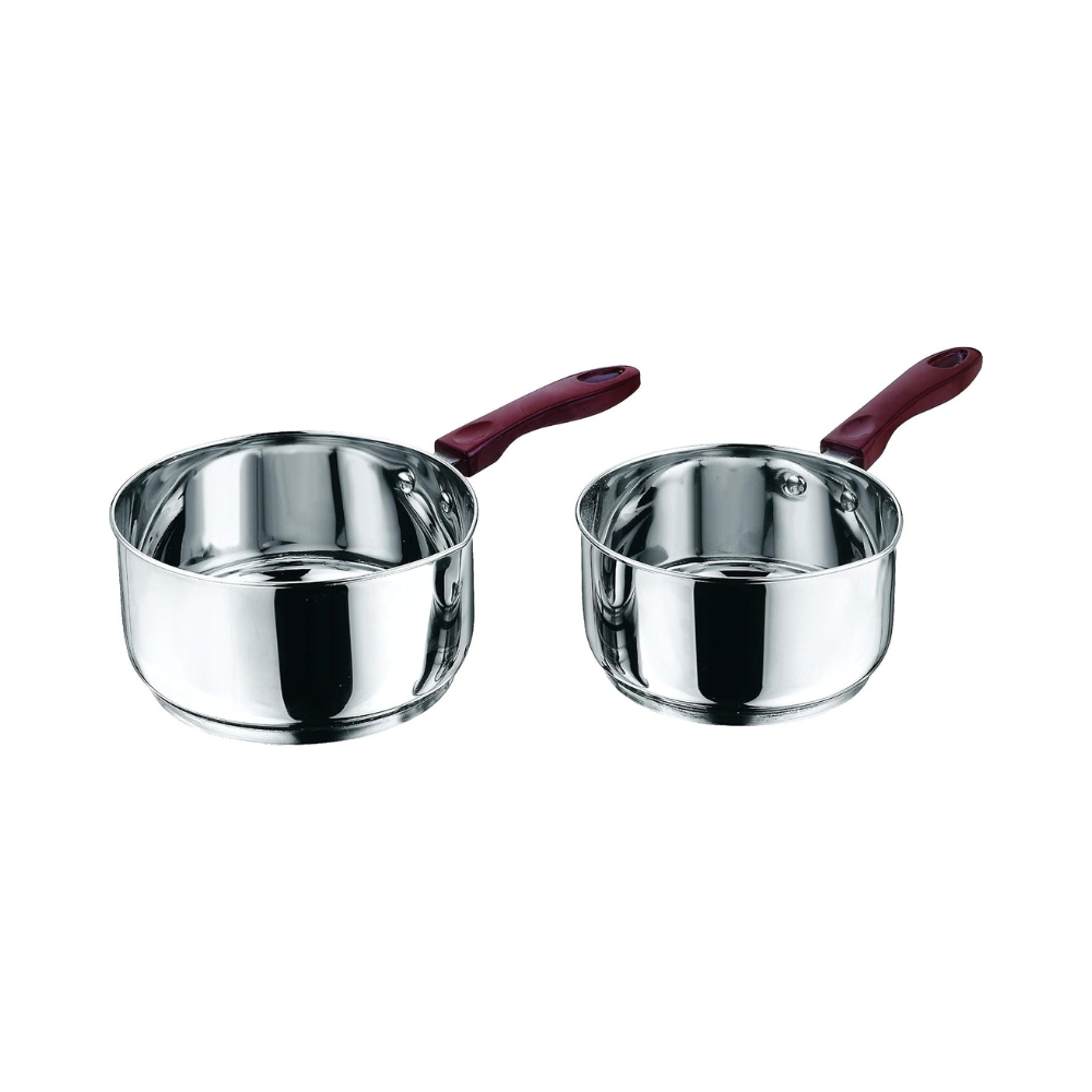 Stainless Steel Milkpan/saucepan Set of 2 - 1 L and 1.6 L