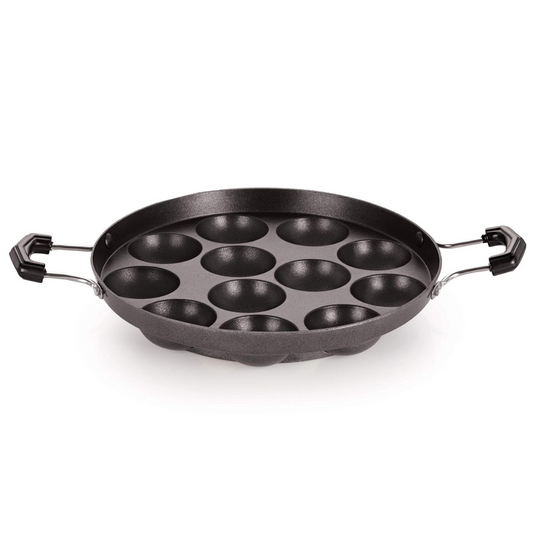 Non-stick Aluminium 12 Cavity Appam Paniyarakkal, Ponganal Maker