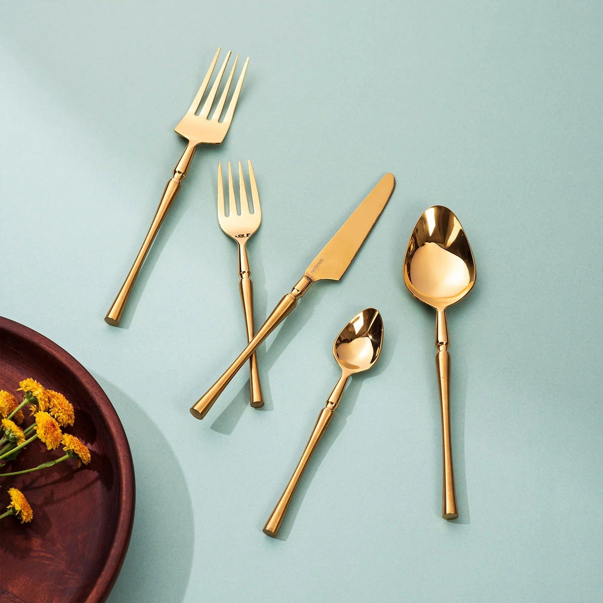 Set of 5 Cutlery with Curvy Handles