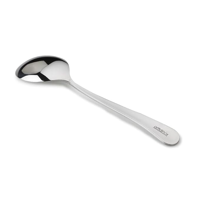 Stainless Steel Decoline Soup Spoon Set of 6, Dishwasher Safe, Modern Elegance, Serveware & Tableware