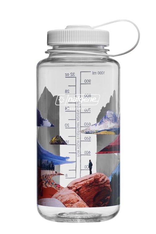 32oz / 1L Wide Mouth Water Bottle Surrealist Mixed Landscapes