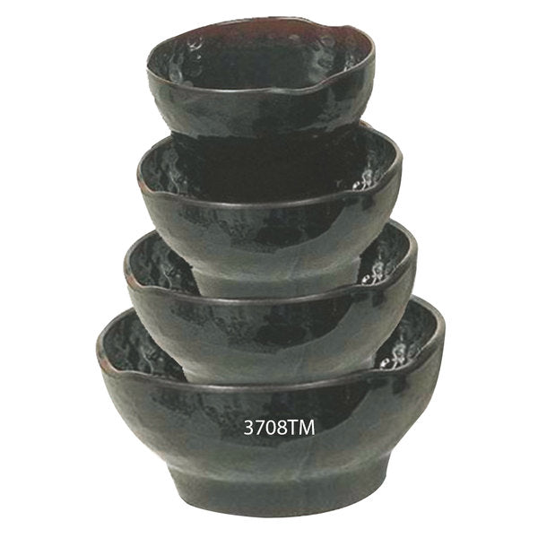 Asian-Style Melamine Wave Soup Bowl 40oz - Dozen
