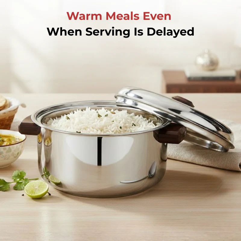 Stainless Steel Hot Casserole Insulated Serving