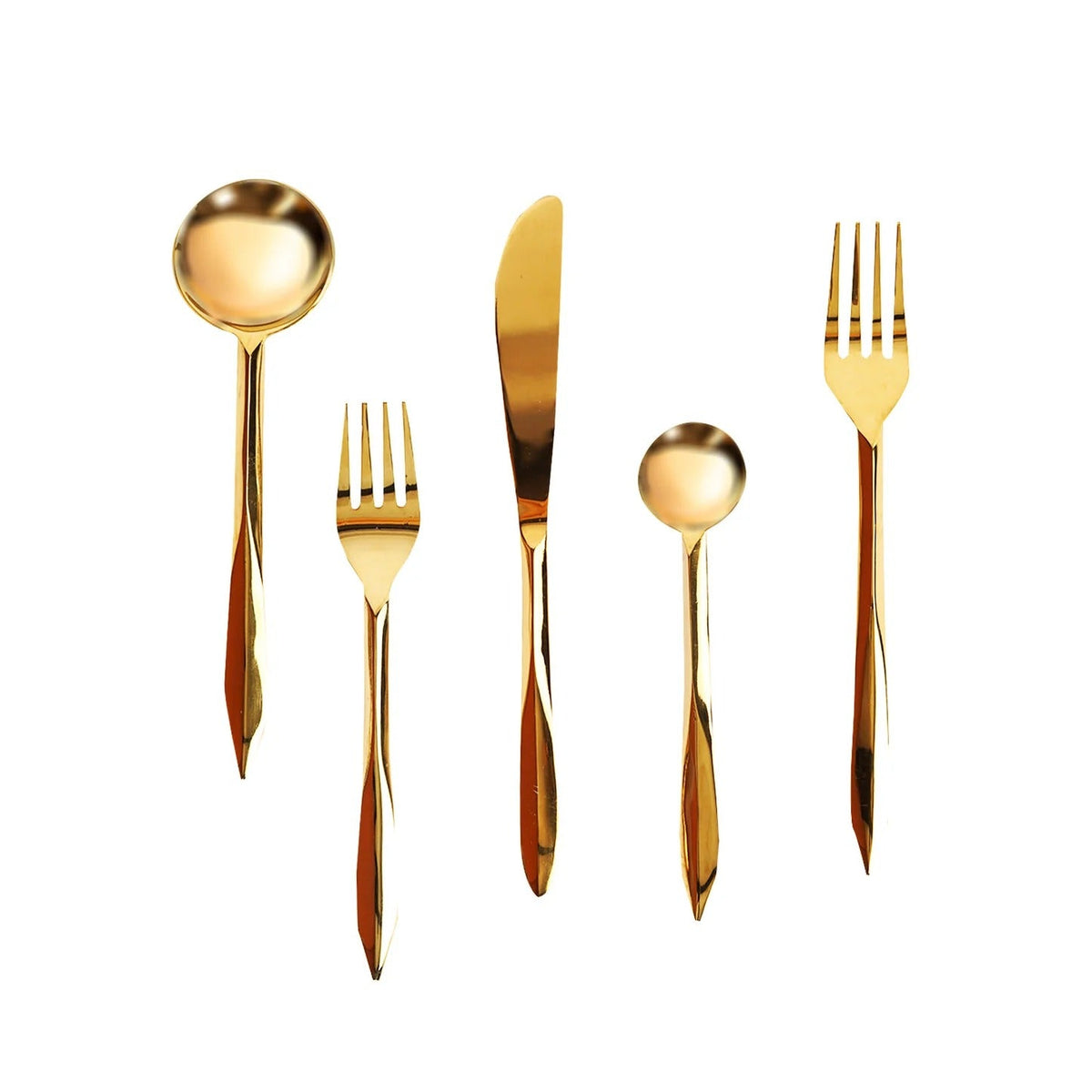 Set of 5 Cutlery with Pointed Handles