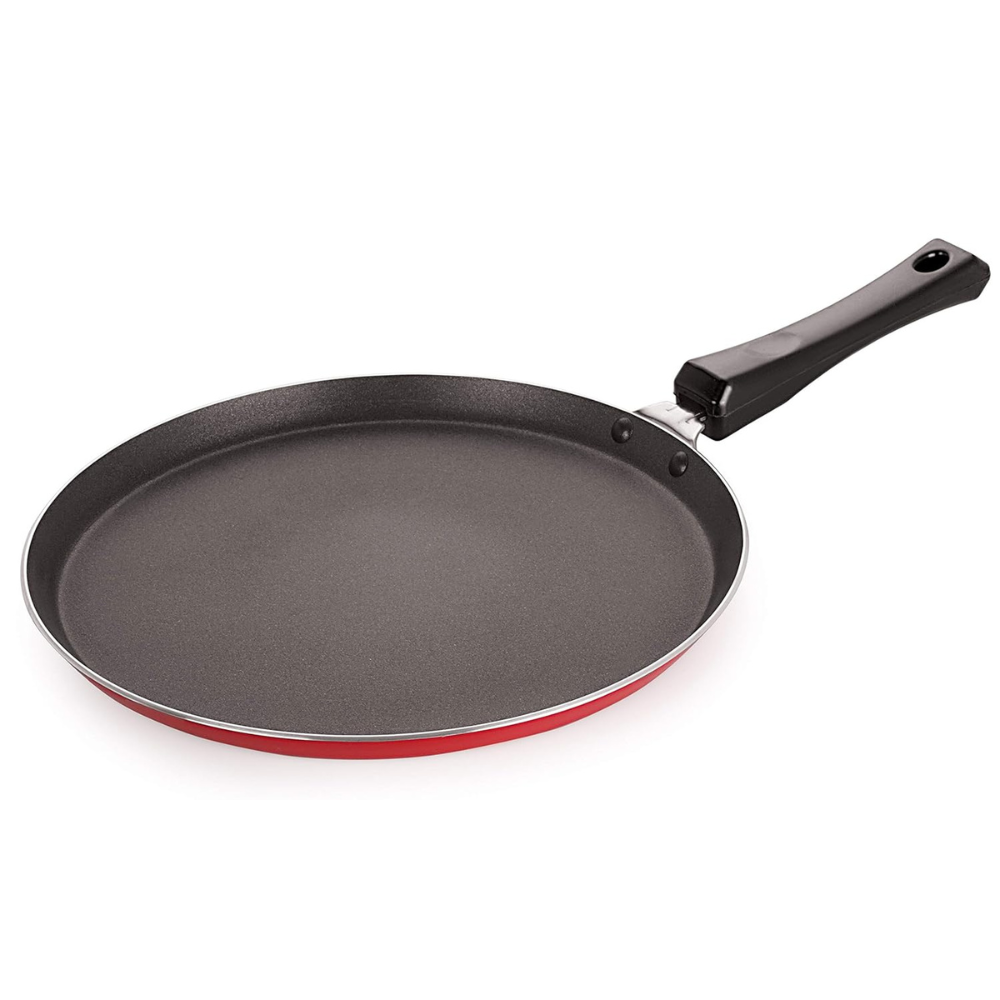 Aluminum Non Stick Flat Dosa Tawa with Bakelite Handle 24 cm