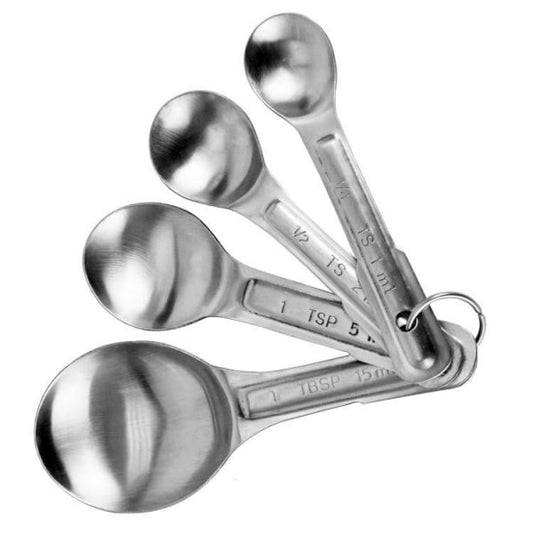 4-Piece Stainless Steel Measuring Spoon Set - Design B Default Title