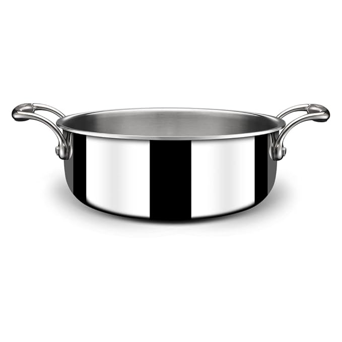 Triply Stainless Steel Casserole With Lid, Triply Stainless Steel Sauce Pot, Induction Pan, Artisan 4820