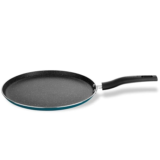 Non-stick Aluminum Flat Tawa 25 cm, Gas Stove Compatible, Thick Uniform Body for Even Heating