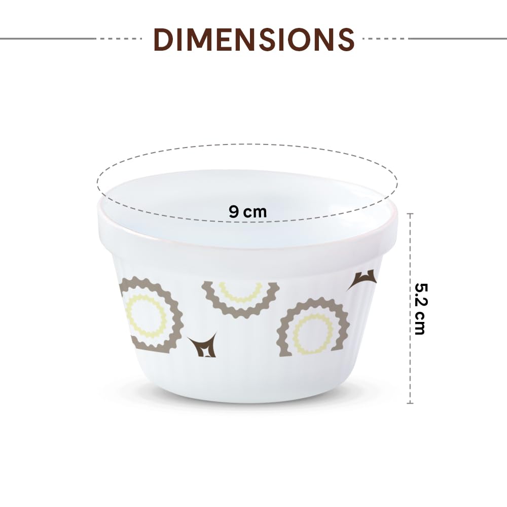 Ice Cream Bowl/dessert Set, Set of 6, Glass, 220 ml