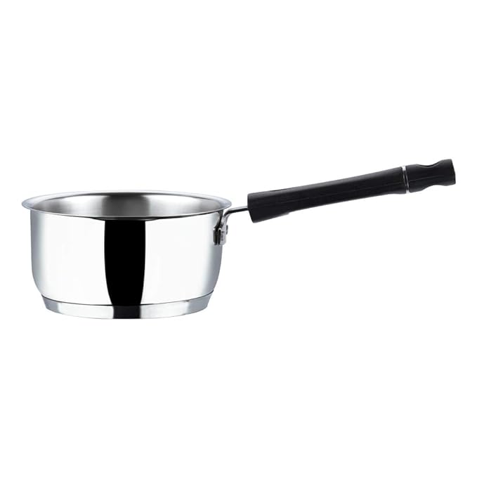 Heavy Guage Stainless Steel Saucepan - 2.3 L (18 cm), SAS Bottom, 2 Layer Extra Thick Aluminum Core
