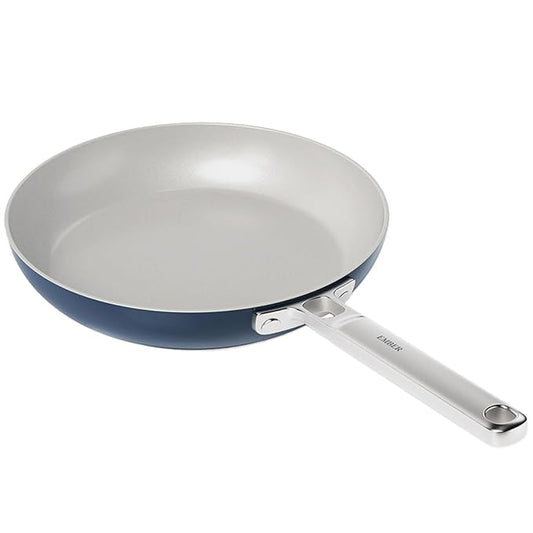 Ceramic Non-stick Frying Pan 24 cm, Stainless Steel Handle, Blue