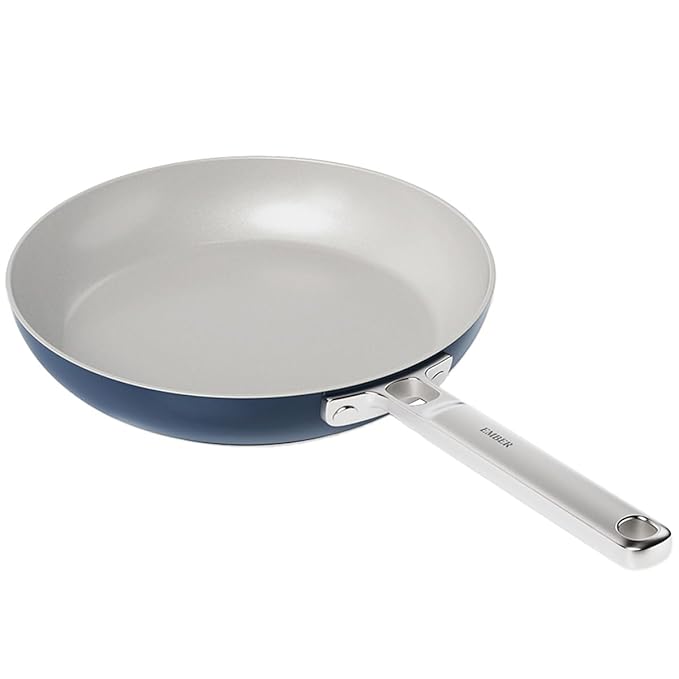 Ceramic Non-stick Egg Pan 20 cm, Stainless Steel Handle, Blue
