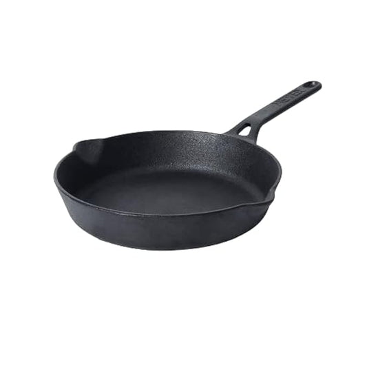 Pre-Seasoned Cast Iron Frypan/Skillet 24 cm Black