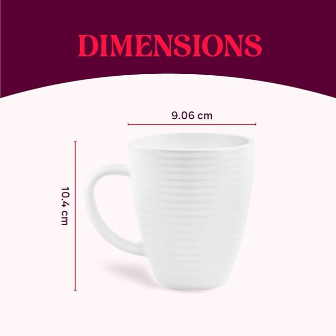 Tea/coffee Orbit White Opalware, 390 ml Mug