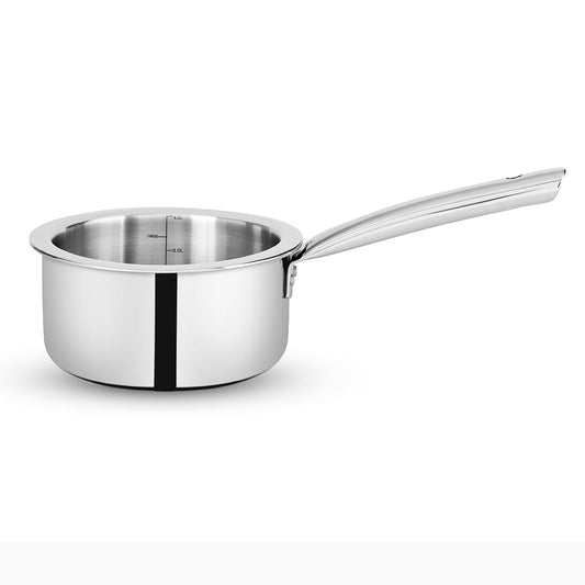 Triply Stainless Steel 14 cm Saucepan With Stainless Steel Lid, 1.2 L Sauce Pan