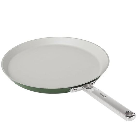 Ceramic Non Stick Dosa Tawa 28 cm, Stainless Steel Handle, Green