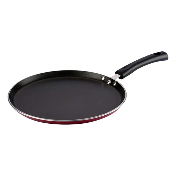 Aluminium Non Stick Dosa Omni Tawa - 25 cm, 4 mm Extra Thick, 3 Layer Ceramic Coat, Bakelite Handle