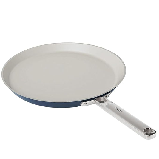 Ceramic Non Stick Dosa Tawa 28 cm, Stainless Steel Handle, Blue