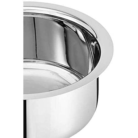 Tri-ply Tope/ Bhagona for Healthy Cooking, Capacity 2.8 L, Size-20 cm, Zero Non-stick Coating