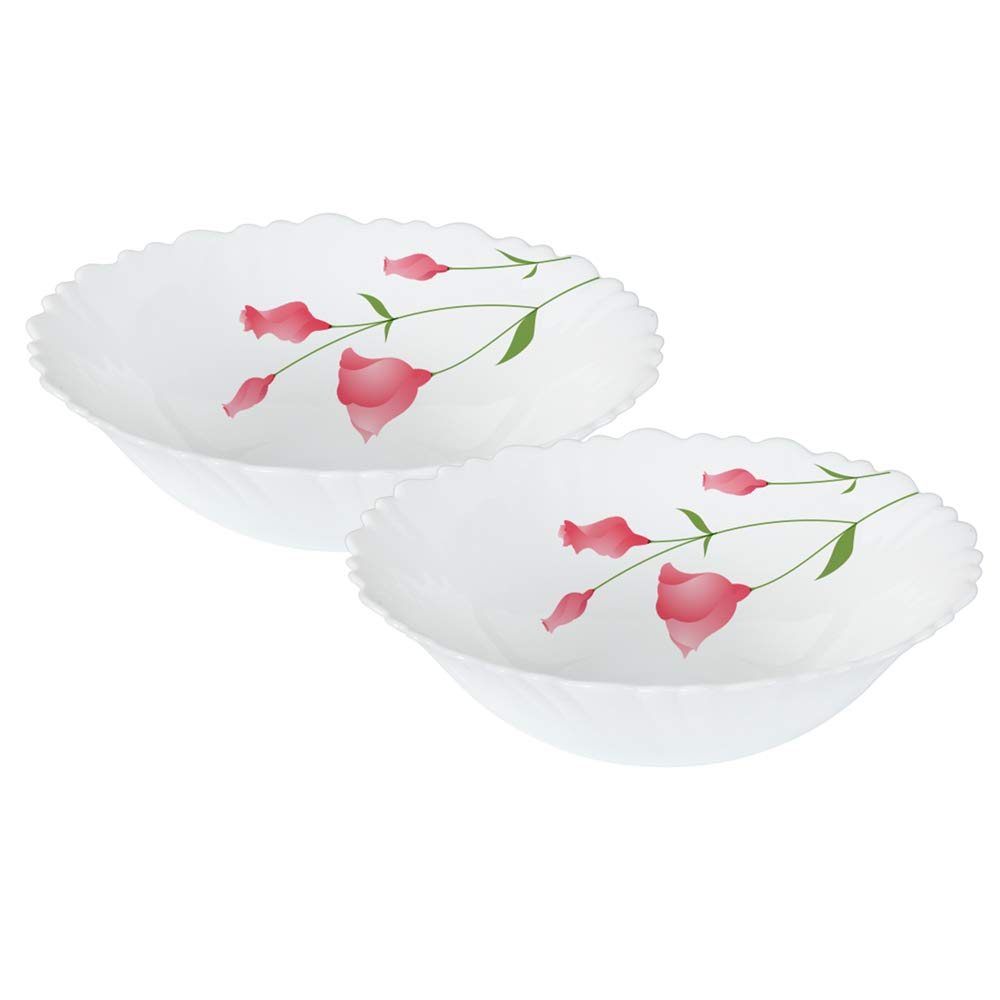 Opalware Bowl Set of 2, White, 1000 ml