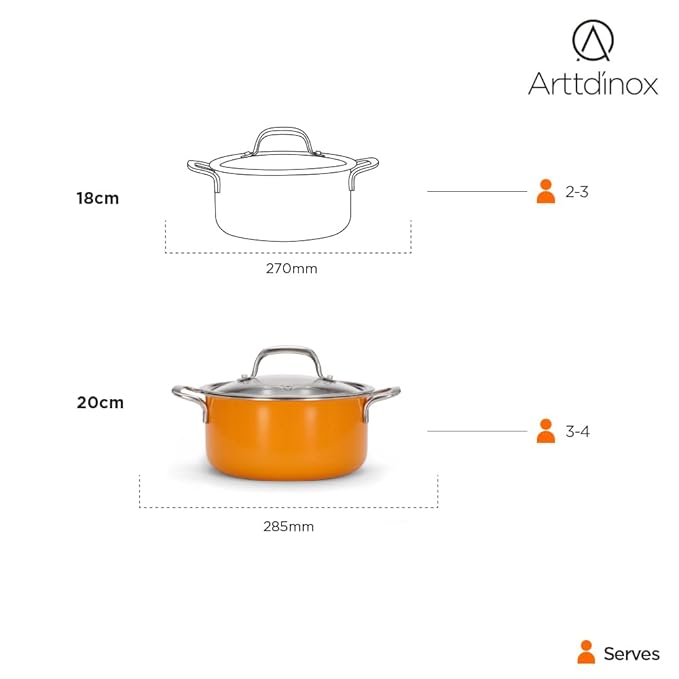Stainless Steel Triply Pot With Glass Lid for Biryani, Pulao, Halwa, Curries, 20 cm, 3 L