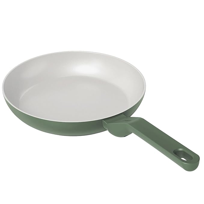 Ceramic Non-stick Frying Pan 24 cm, Matching Handle,, Green