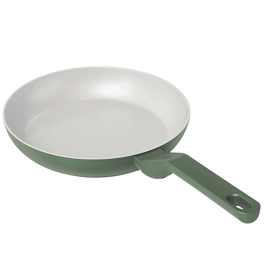 Ceramic Non-stick Frying Pan 24 cm, Matching Handle,, Green