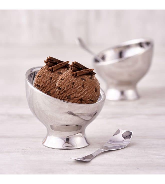 Ice Cream Dessert Bowl With Spoon Set of 2, Dessert Cups for Ice Cream by Jindal