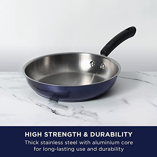 Nickel Free Stainless Steel Fry Pan 24 cm Blue Diamond