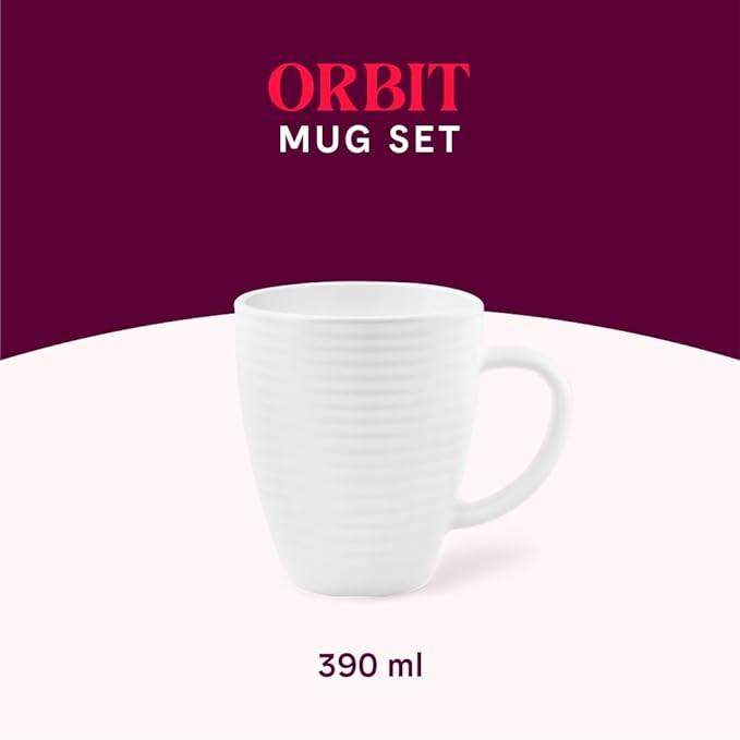 Tea/coffee Orbit White Opalware, 390 ml Mug
