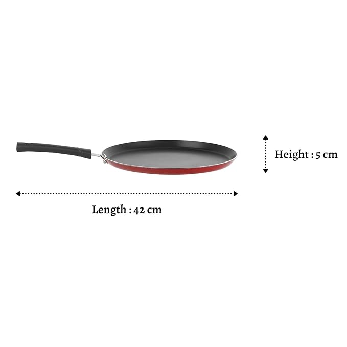 Popular Non Stick Dosa Tawa 25 cm with Sturdy Riveted and Bakelite Handle