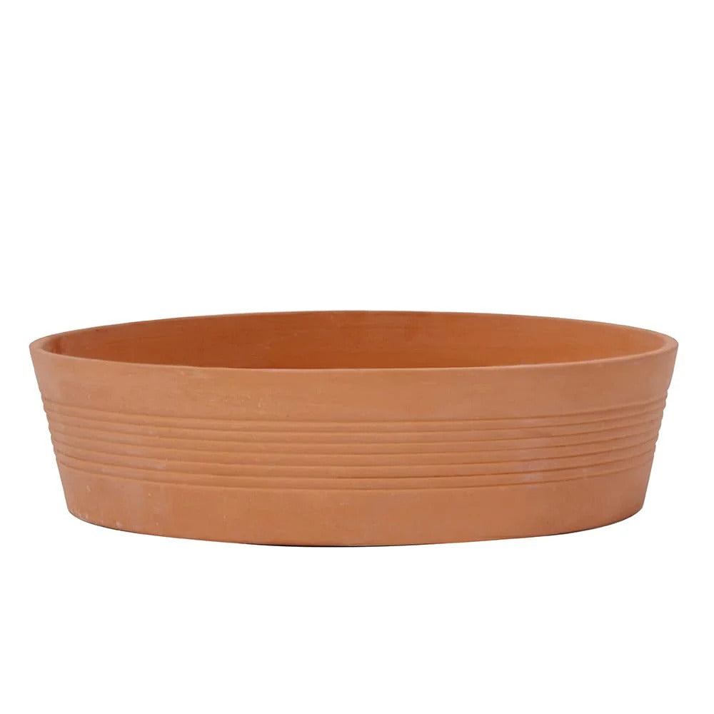 Terracotta Baking Dish 900 ml Microwave Oven Safe Red 24 cm