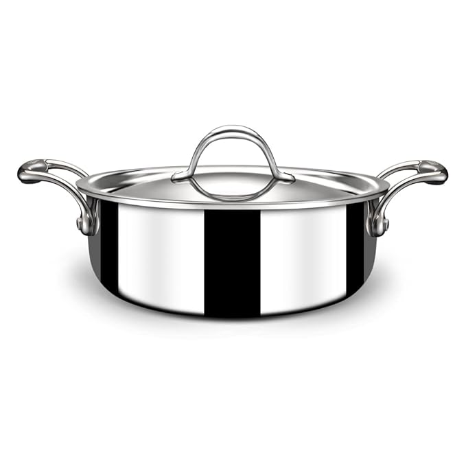 Triply Stainless Steel Cook & Serve Casserole With Lid, Artisan 4822, 22 cm, 3 L