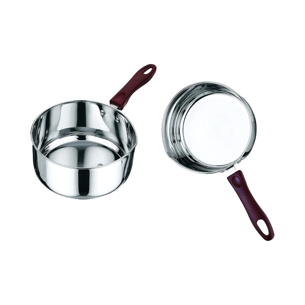 Stainless Steel Milkpan/saucepan Set of 2 - 1 L and 1.6 L