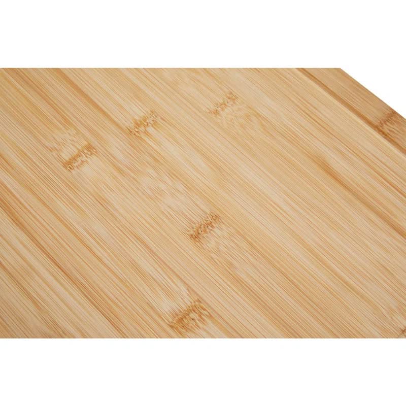 Premium Bamboo Solid Wood Chopping Board with Raised Edge