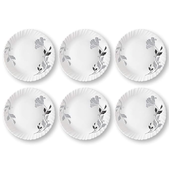 Opalware Plate, Set of 6, 11 inch, White