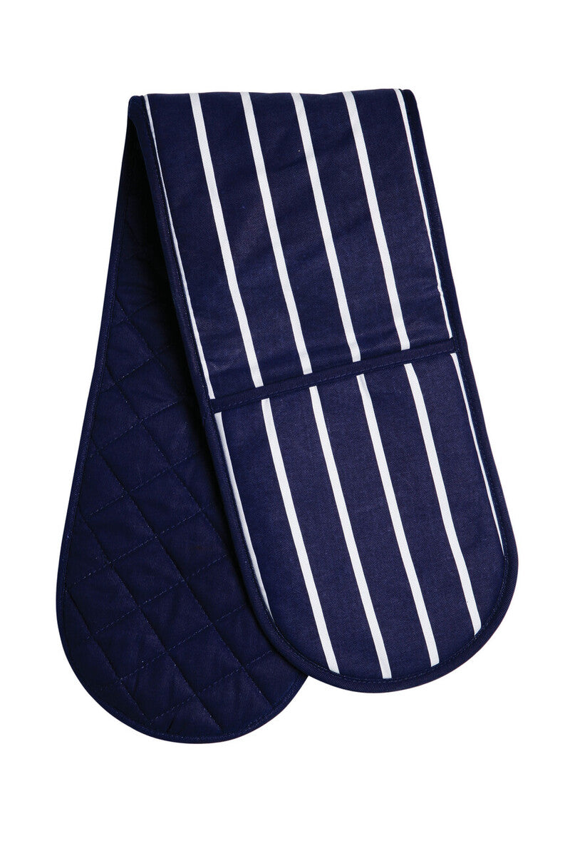Navy and White Striped Double Oven Glove