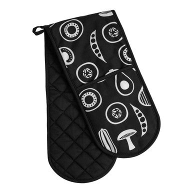Extended Length Black Double Oven Glove