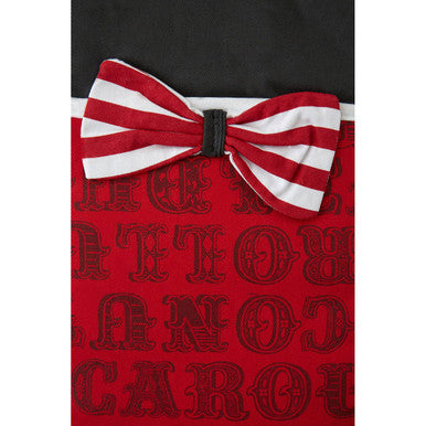 Stripe and Bow Double Oven Glove