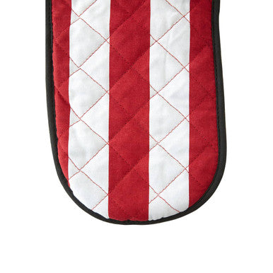 Stripe and Bow Double Oven Glove