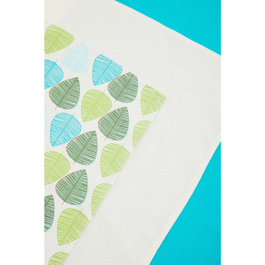 Set of 3 Green Leaf Tea Towels