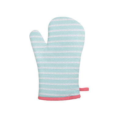 Assorted Muted Pattern Cotton Single Oven Glove with Hanging Loop