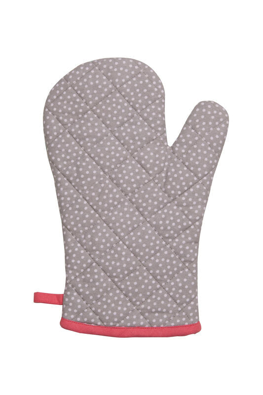 Assorted Muted Pattern Cotton Single Oven Glove with Hanging Loop