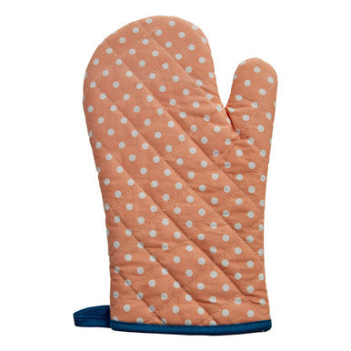 Floral and Dot Single Oven Glove