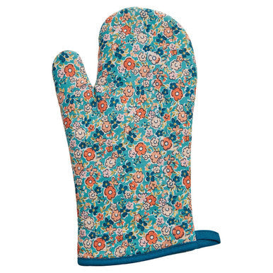 Floral and Dot Single Oven Glove