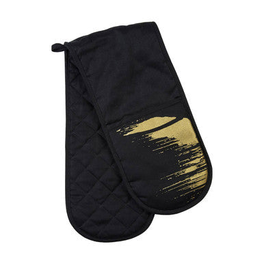 Metallic Pattern Double Oven Glove
