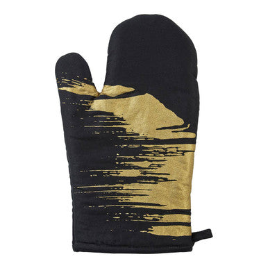 Metallic Pattern Single Oven Glove