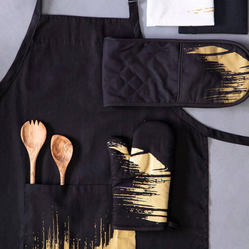 Metallic Pattern Single Oven Glove