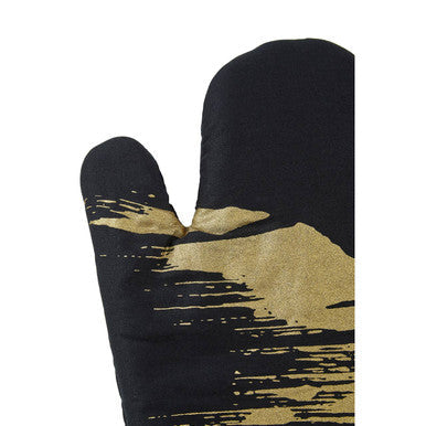 Metallic Pattern Single Oven Glove