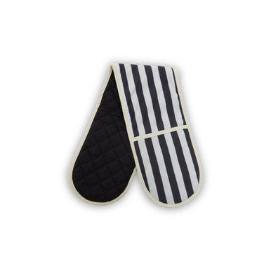 Monochrome Stripe Double Oven Glove